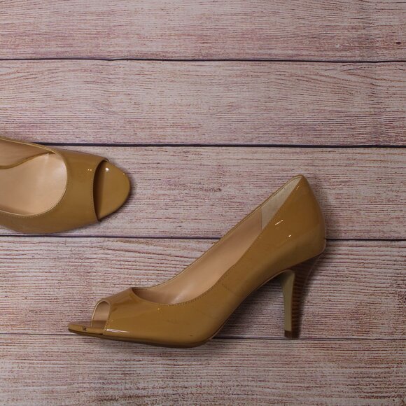 Cole Haan Nike Air Nude Peep Toe Heels - Picture 3 of 14